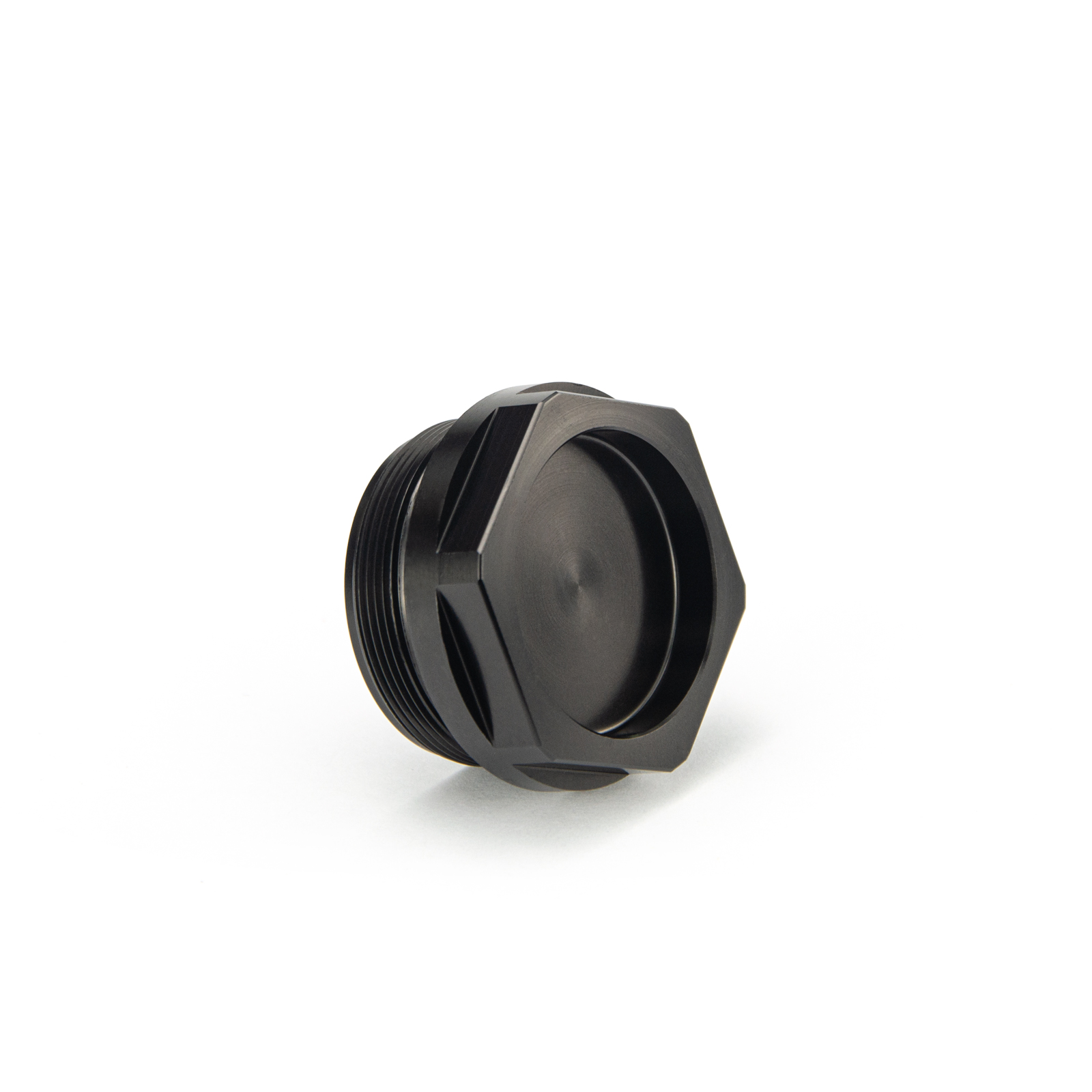 Aluminum 1/2x28 or 5/8x24 Baffle Cup 1 3/16-24 To 1.375x24 Adapter for Solvent Trap