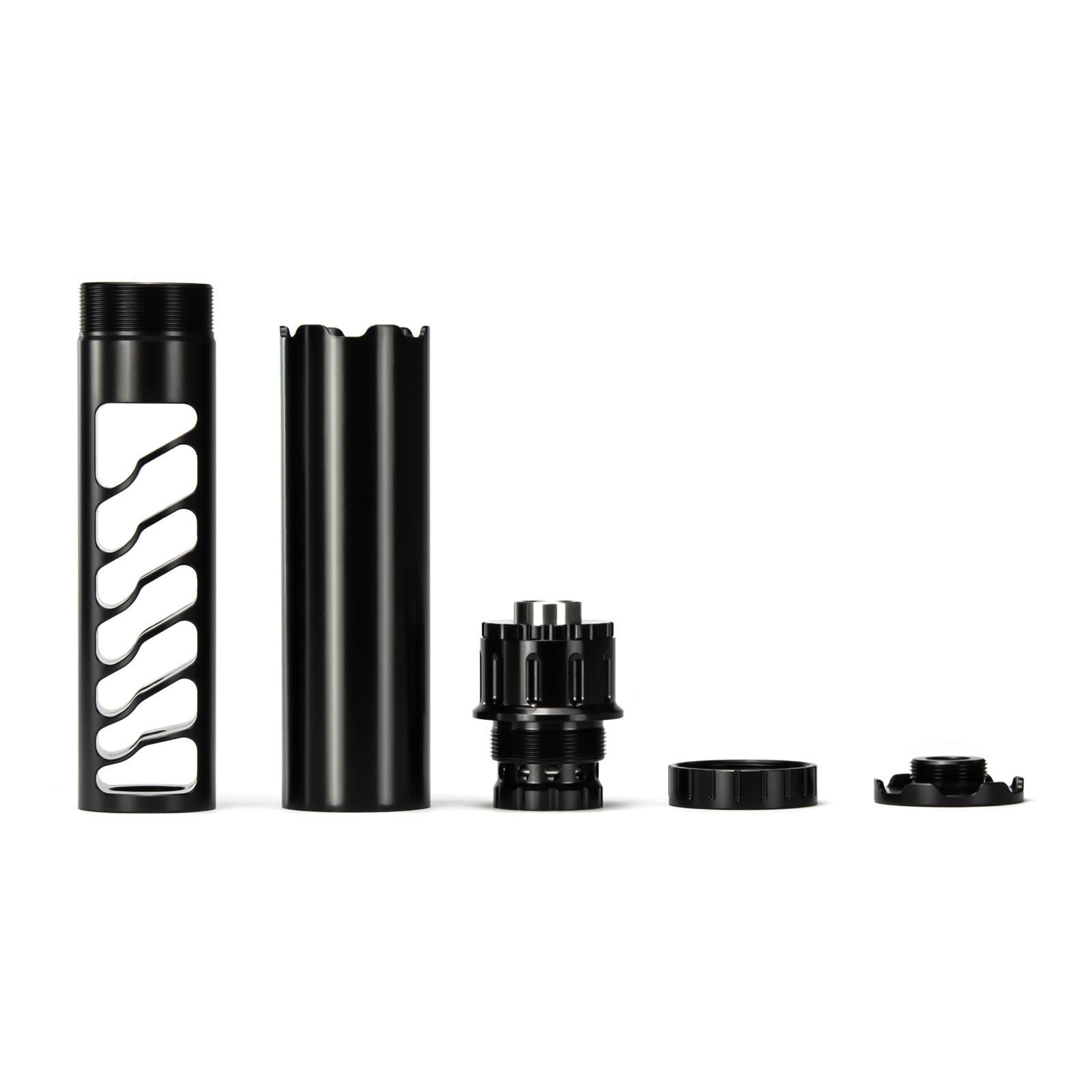 Spuare Solvent Trap with 1/2x28 Booster form 1 suppressor kit