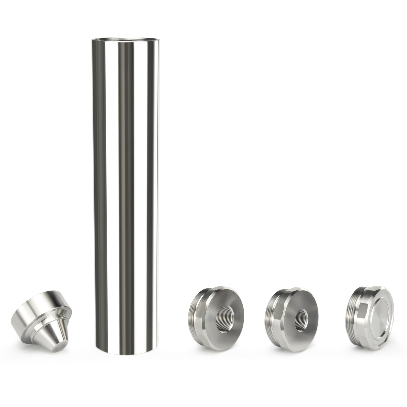 Stainless Steel Skirted Solvent Trap 1.375x24 Fuel Filter | 1/2x28+5/8