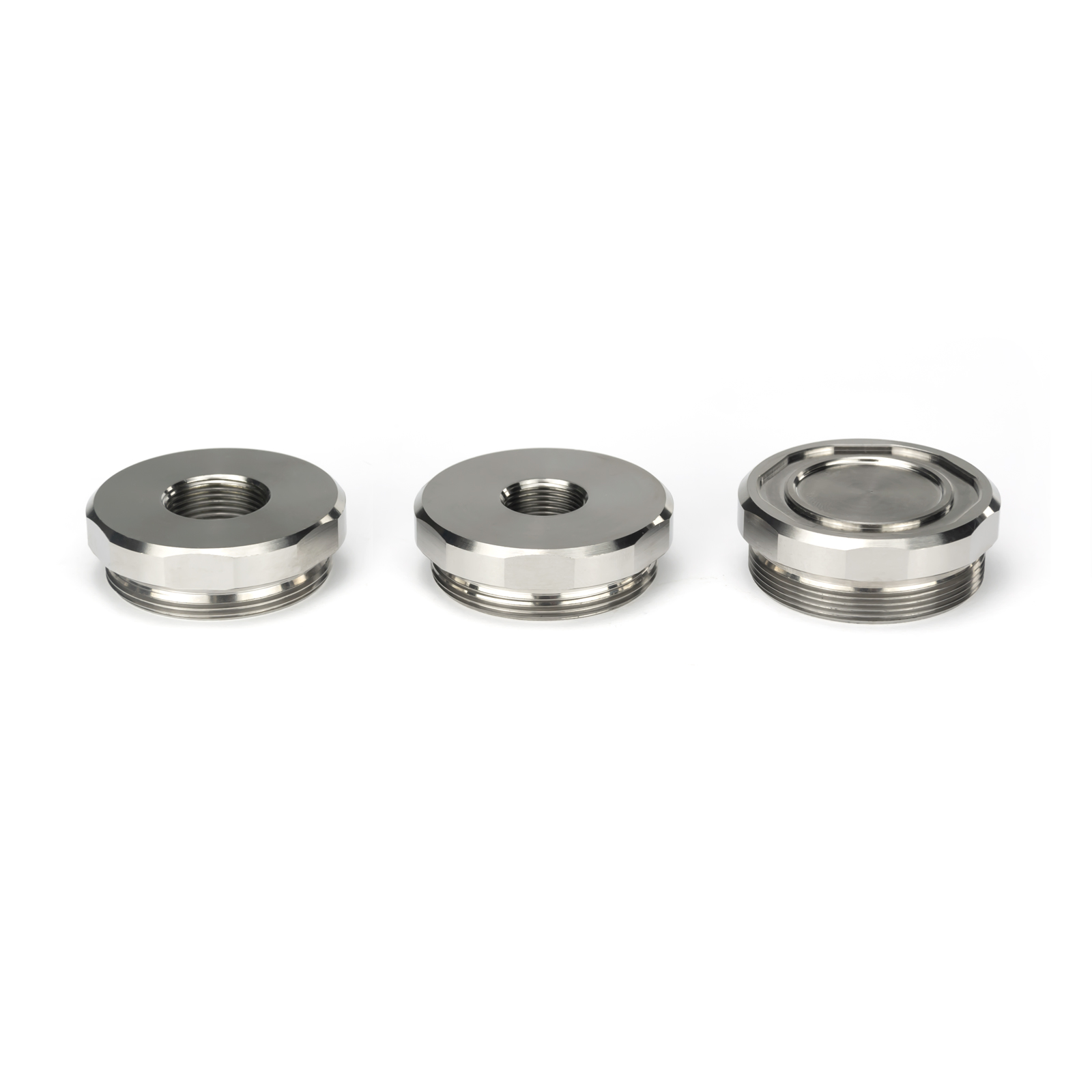 Stainless Steel Skirted Solvent Trap 1.355''OD Cone Cups End Cap parts