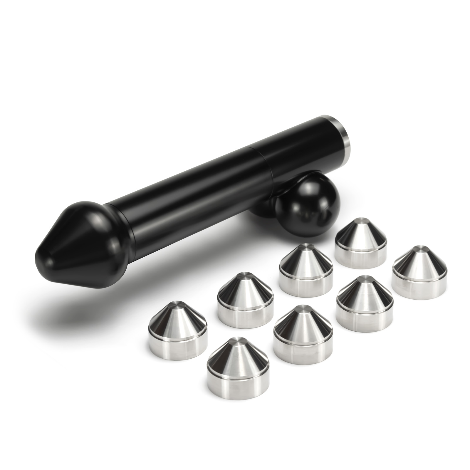 8 inch dick solvent trap B cell CNC stainless steel cups with 1/2x28 thread